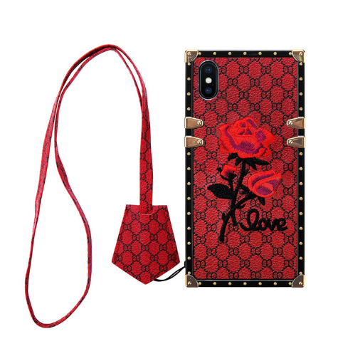iPhone Case — Rose Embroidered