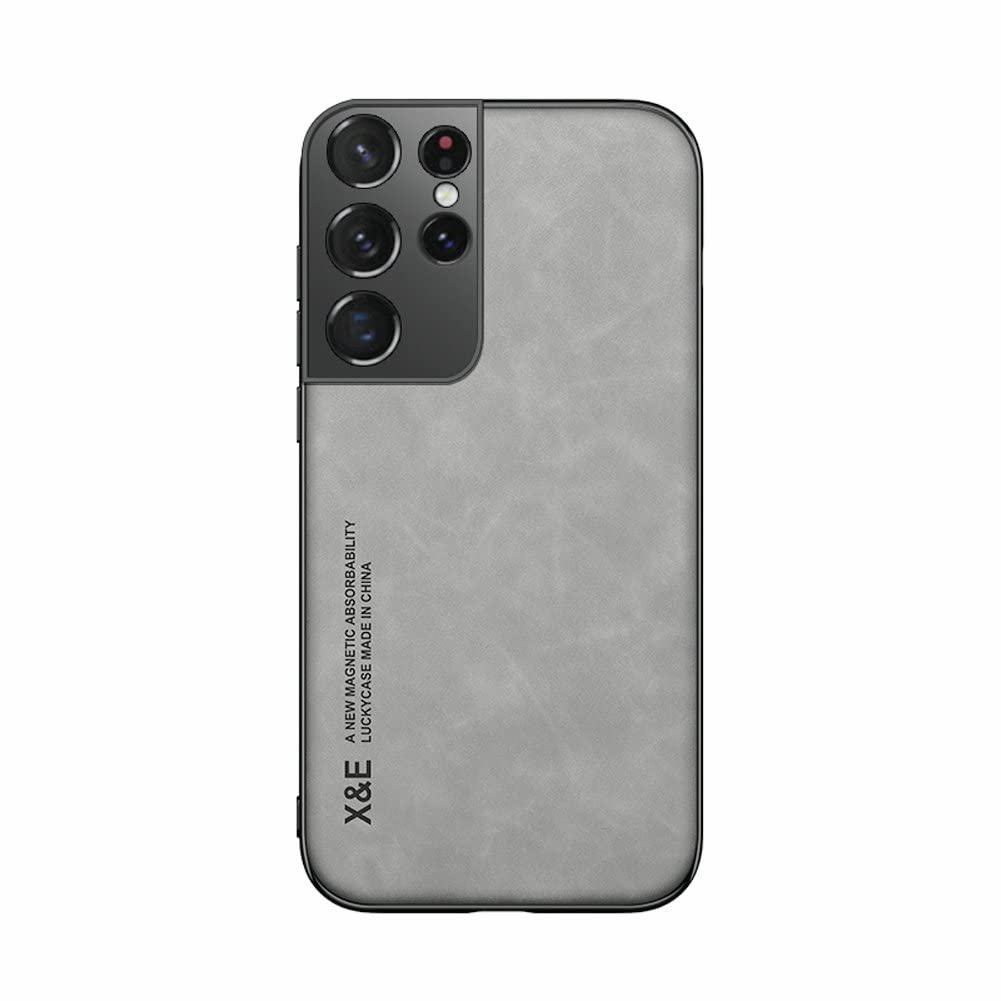 Kepuch Silklike Case for Samsung Galaxy S30 Ultra/S21 Ultra - Cover Bumper Built-in Metal Plate for Samsung Galaxy S30 Ultra/S21 Ultra - Gray