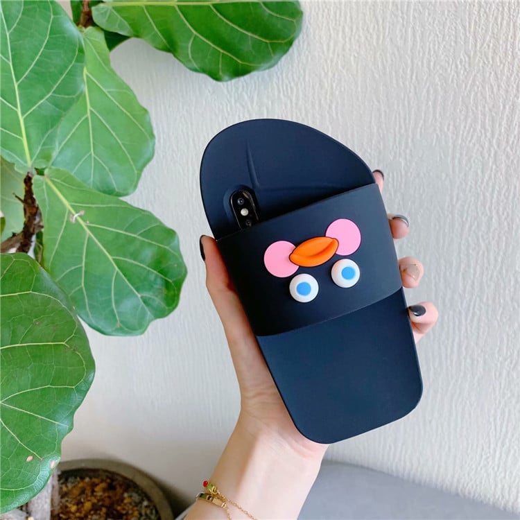 Cartoon Hyaluronic Acid Duck Slippers for iPhone Cases